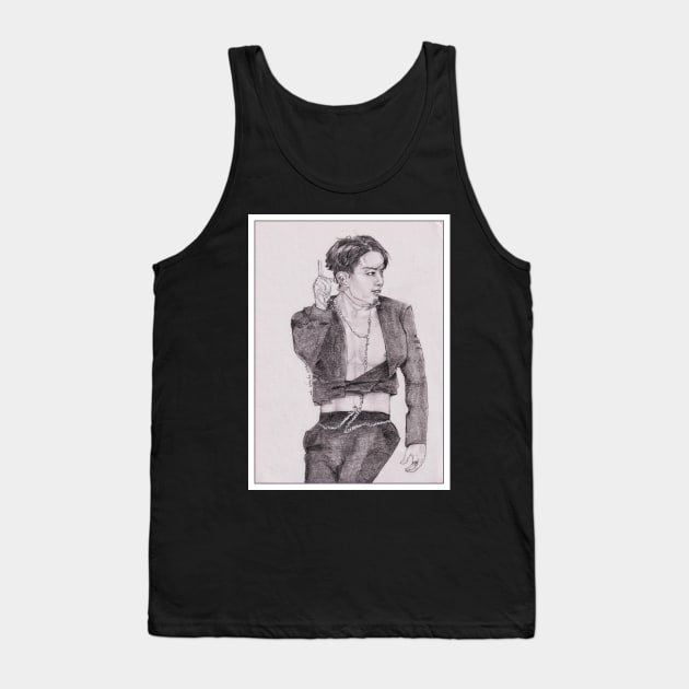 Jeon Jungkook On Stage Tank Top by emopod